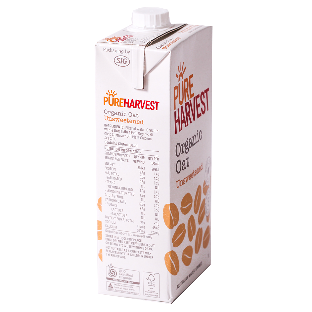 Pure Harvest Organic Unsweetened Oat Milk